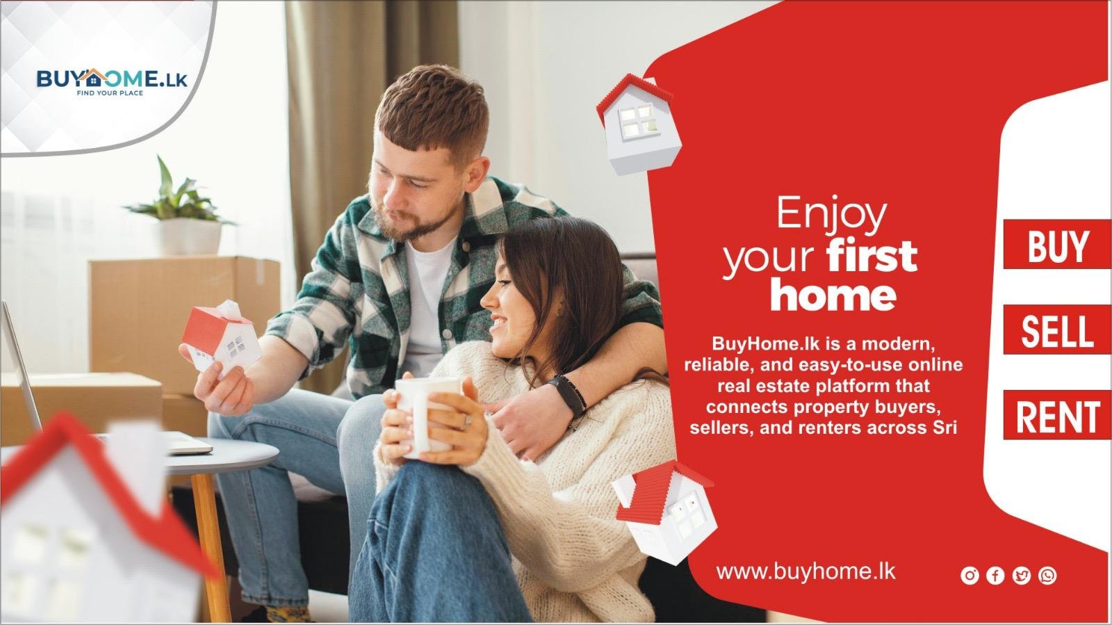 Enjoy your first home with BuyHome.lk