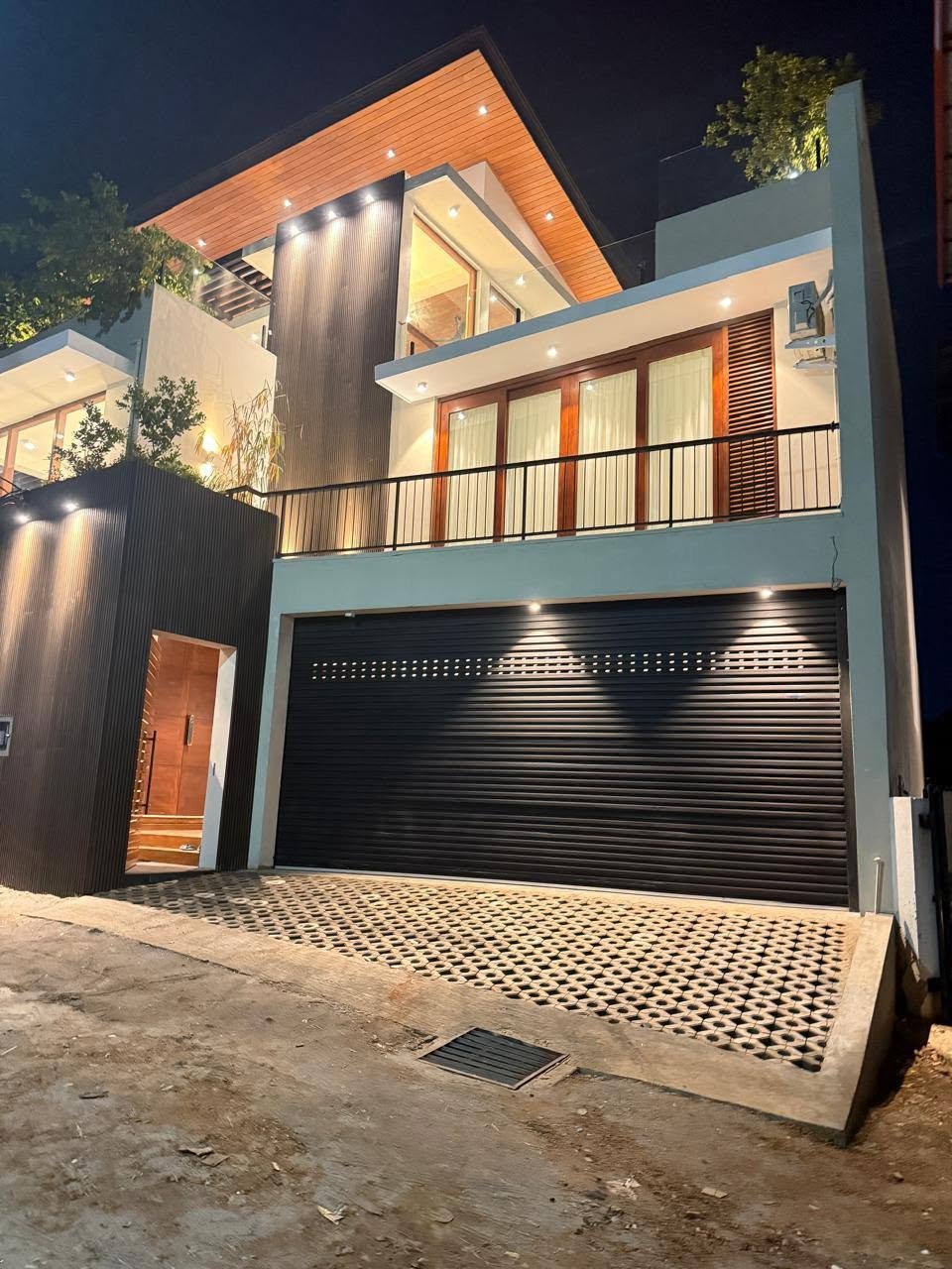 The architecturally designed super luxury three storyed house for sale at boralesgamuwa